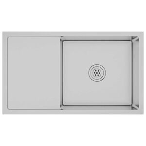 vidaXL Handmade Kitchen Sink Stainless Steel