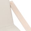 vidaXL Relaxing Chair Cream 100% Polyester, Solid Birch Wood, Plywood