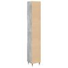 vidaXL Bathroom Cabinet Concrete gray Engineered wood, iron Tall