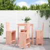 vidaXL Garden Bar Set Natural Wood Solid Douglas Wood Medium Footrest