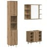 vidaXL Bathroom Furniture Set Artisan Oak Engineered wood, acrylic