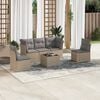 vidaXL Garden Sofa Set Beige