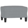 vidaXL 3 Piece Sofa Set Light Gray Fabric