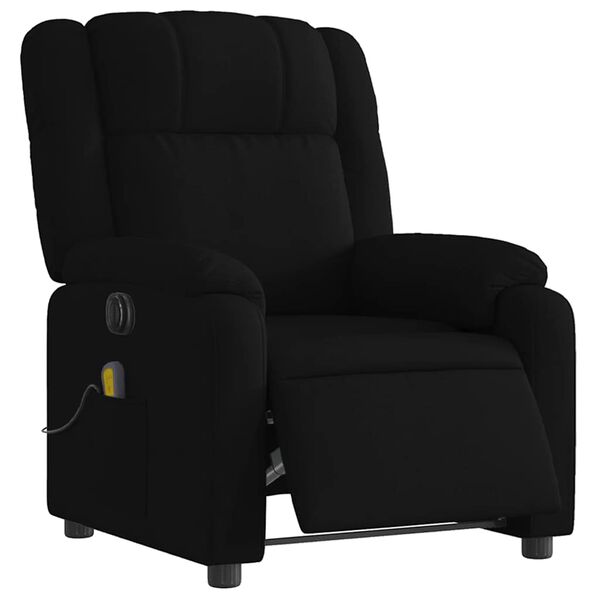 vidaXL Electric Massage Recliner Chair Black