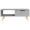 vidaXL Coffee Table Concrete Grey Engineered Wood, MDF 39.4 in