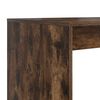vidaXL Desk with Shelf Smoked Oak 108 x 55 x 103.5 cm Engineered Wood