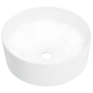 vidaXL Wash Basin 14.2x5.5" Ceramic White