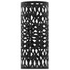vidaXL Umbrella Stand Black Powder-coated steel Medium Durable