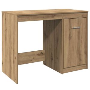 vidaXL Desk Artisan Oak Engineered Wood Standard Desk Rectangular