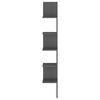 vidaXL Wall Corner Shelf Grey Engineered wood Medium Wall Corner Shelf