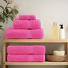 vidaXL Bath Towel Set of 10 Pink 100% Cotton 39.4 x 59.1 in Bath Towel