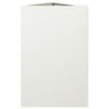 vidaXL Garden Planter White Steel Medium Garden Planter Triangular