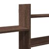 vidaXL Wall Shelf Brown Oak 65.9x7.1x26.8" Engineered Wood