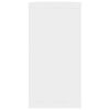 vidaXL Wall Shelf Set of 4 White Engineered wood
