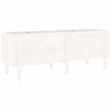 vidaXL Garden Raised Bed White Solid Pine Wood Large Planters