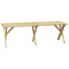 vidaXL Garden Table Green Treated Pinewood Large Durable Garden Table