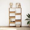 vidaXL Bookcase Artisan Oak Engineered Wood 51.2 x 15.7 x 62.9 in