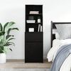 vidaXL Bedside Cabinet Black Engineered wood Tall Bedside Cabinet