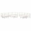 vidaXL Garden Lounge Set White, Anthracite