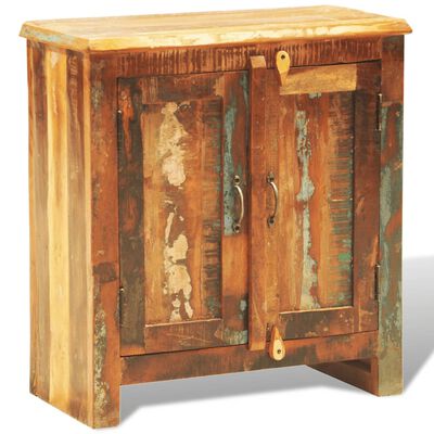 vidaXL Reclaimed Cabinet Solid Wood with 2 Doors Vintage