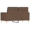 vidaXL 2-seater Sofa Brown 100% polyester, metal, textilene Compact