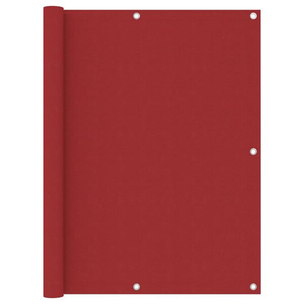 vidaXL Balcony Screen Red 47.2x118.1" Oxford Fabric