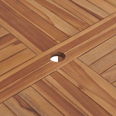 vidaXL Patio Table 47.2"x29.9" Solid Teak Wood