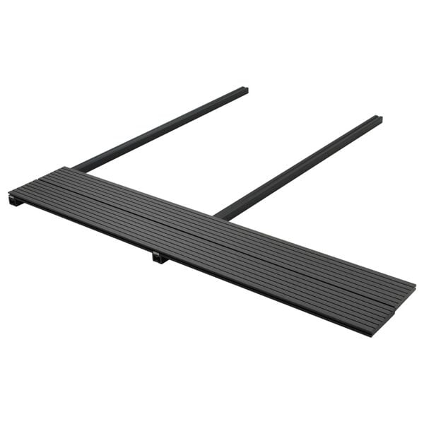 vidaXL WPC Solid Decking Boards with Accessories 32.8 '² 7.2 ' Black (5x45008)