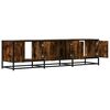 vidaXL TV Cabinet Smoked oak Engineered wood, metal Large TV Cabinet