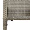 vidaXL Garden Bar Set Gray PE rattan, powder-coated steel, solid acacia wood
