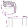 vidaXL Garden Dining Set Grey, Light Grey, Black
