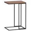 vidaXL Side Table Black Engineered wood, iron Medium Durable
