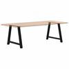 vidaXL Coffee Table Leg Black Powder-coated steel
