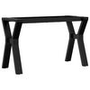 vidaXL Coffee Table Leg Black Powder-coated steel Standard Industrial