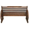 vidaXL Bench Brown Solid Firwood Medium Fun Inlays Garden Bench