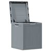 vidaXL Storage Box Grey 100% Polypropylene Medium Storage Box