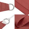 vidaXL Sunshade Sail Oxford Fabric Square 14.8x14.8' Terracotta
