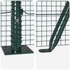 vidaXL Fence Post Green 32.81 x 3.94 ft (0.75 x 0.75 in mesh)