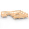 vidaXL Garden Lounge Set Natural wood Solid pinewood (untreated) Medium