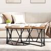 vidaXL Coffee Table Old Wood 31.50 x 31.50 x 16.54 in