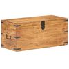 vidaXL Chest Natural finish Solid acacia wood Storage Chest Rectangular