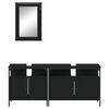 vidaXL Bathroom Furniture Set Black