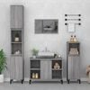 vidaXL Sink Cabinet Grey Sonoma Wooden Structure Medium Size