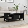vidaXL Coffee Table Black Engineered wood and metal Medium Coffee Table