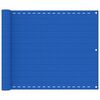 vidaXL Balcony Screen Blue 29.5x196.9" HDPE