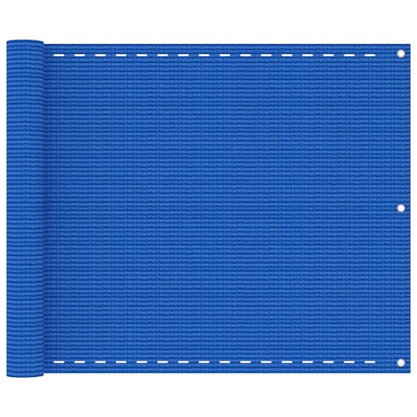 vidaXL Balcony Screen Blue 29.5x196.9" HDPE