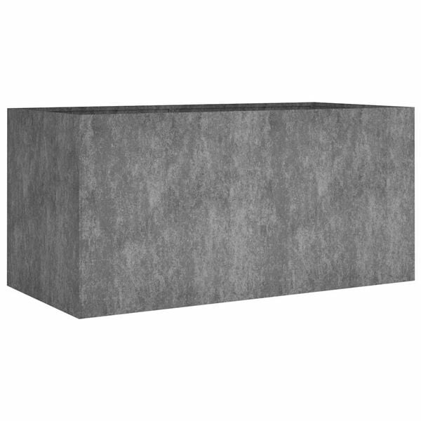 vidaXL Planter Rusty Corten Steel 31.5 x 15.7 x 15.7 in Durable