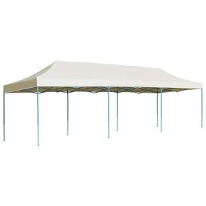 vidaXL Party Tent Cream 600D oxford with PVC coating, Powder-coated steel