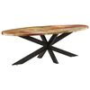 vidaXL Dining Table Varied colors from reclaimed wood Solid reclaimed wood