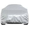 vidaXL Car Cover for Sedan with Buckle Straps Full Silver XXL PEVA